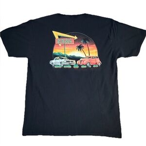 In N Out‎ Burger Vintage Cars Sunset Graphic T Shirt Black Mens XL Arizona